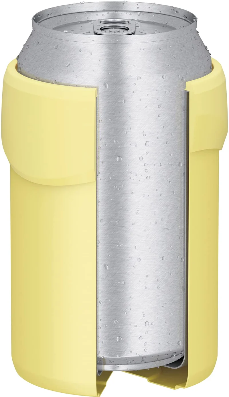 Thermos 350ml Yellow Insulated Can Holder 2-Way Type - Jdu-350 Y