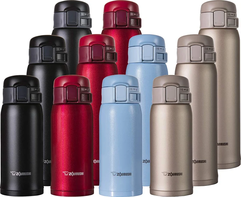 Zojirushi 360ml Lightweight Stainless Steel Water Bottle Matte Black Cold/Hot Insulated