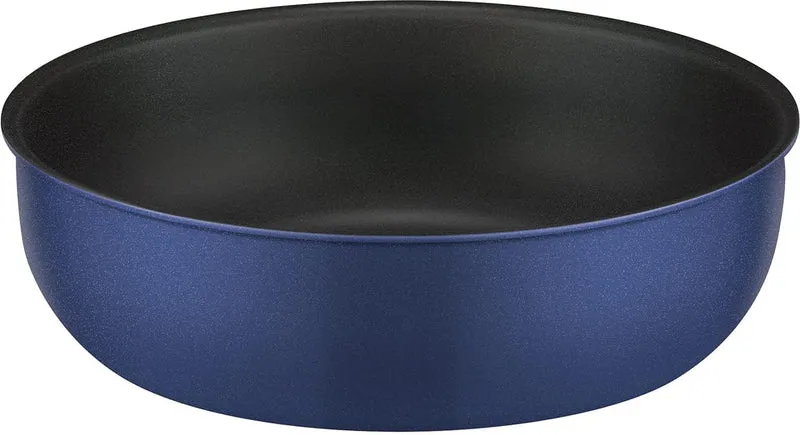 Thermos 24cm Indigo Blue Frying Pan Durable Series with Removable Handle for Gas Stove