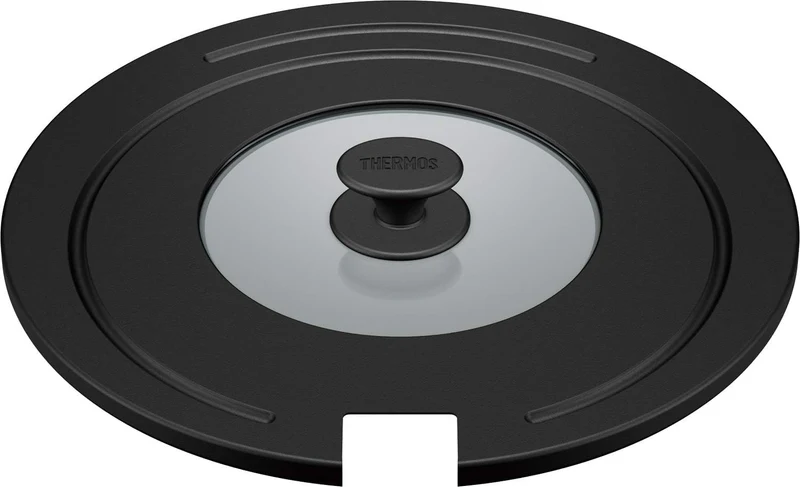 Thermos 26/28cm Black Frying Pan Lid with Detachable Handle Kle-001 Bk