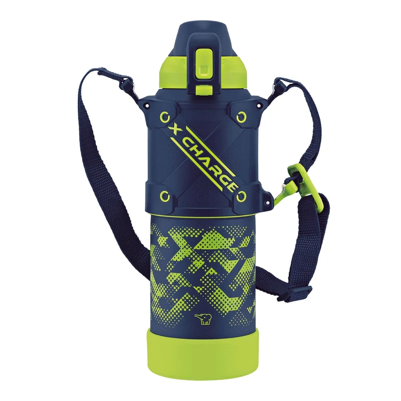 Zojirushi 1.0L Sport Water Bottle - Impact Resistant Seamless Cap Lime Blue