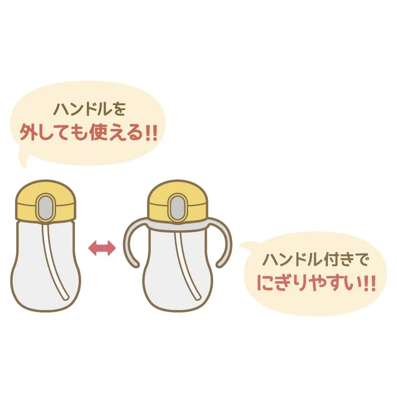 Thermos 350Ml Leak-Proof Baby Straw Mug in Lemon Yellow