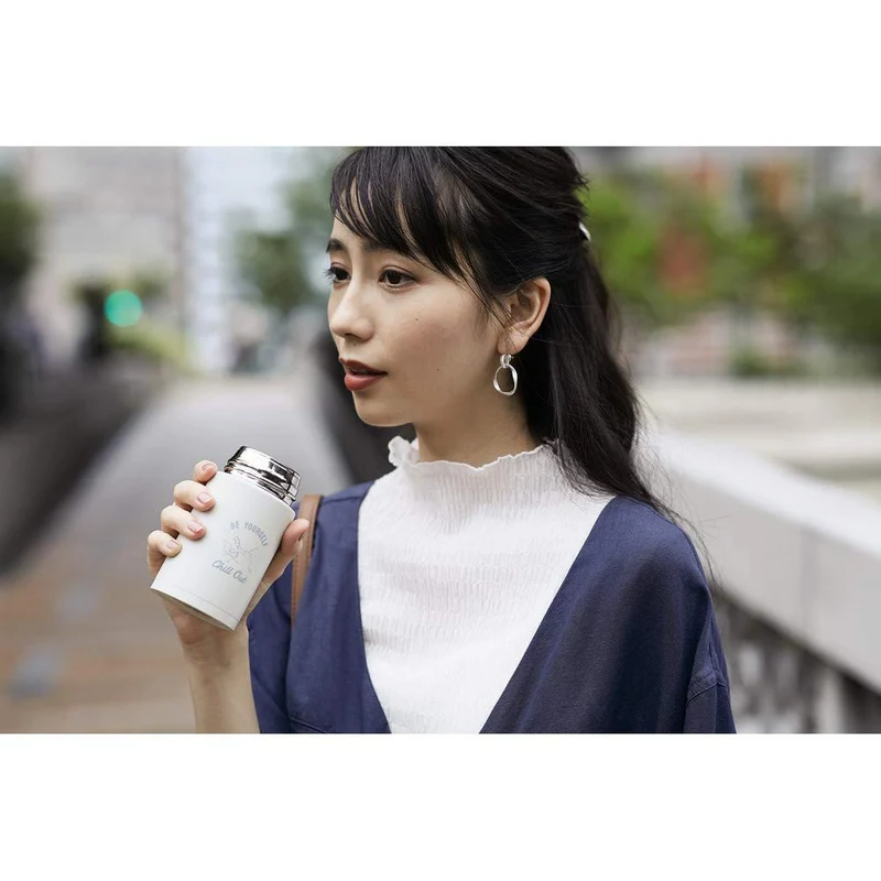 Zojirushi Stainless Steel Water Bottle Ash Green Seamless Screw Mug 0.24L