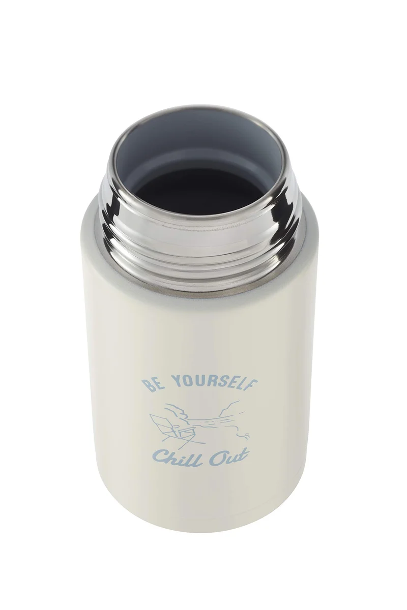 Zojirushi Dusty Blue Stainless Steel Water Bottle Seamless 0.24L Screw Mug - Sm-Zp24-Az