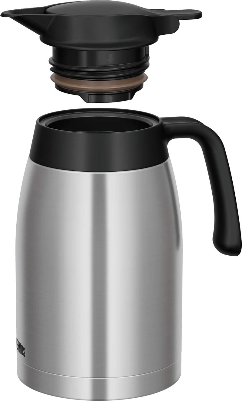 Thermos 1.5L Stainless Steel Black Pot Model Ttb-1500 Sbk