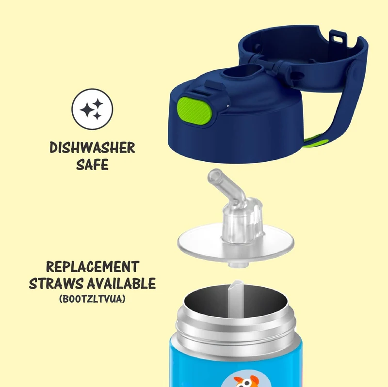 Thermos Funtainer 12Oz Stainless Steel Vacuum-Insulated Kids Straw Bottle Lol Surprise