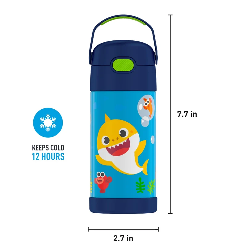 Thermos Funtainer 12Oz Stainless Steel Vacuum-Insulated Kids Straw Bottle Lol Surprise