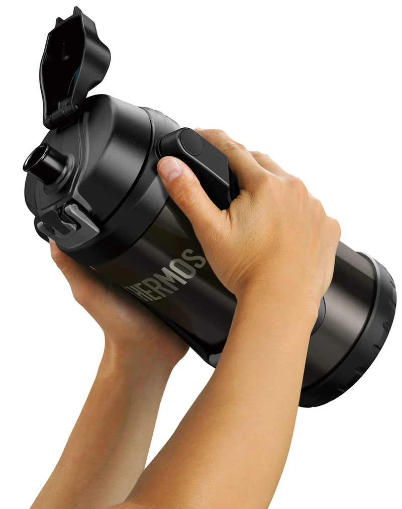 Thermos 2.0L Vacuum Insulated Sports Jug Black Gray - Model FFV-2000 BKGY