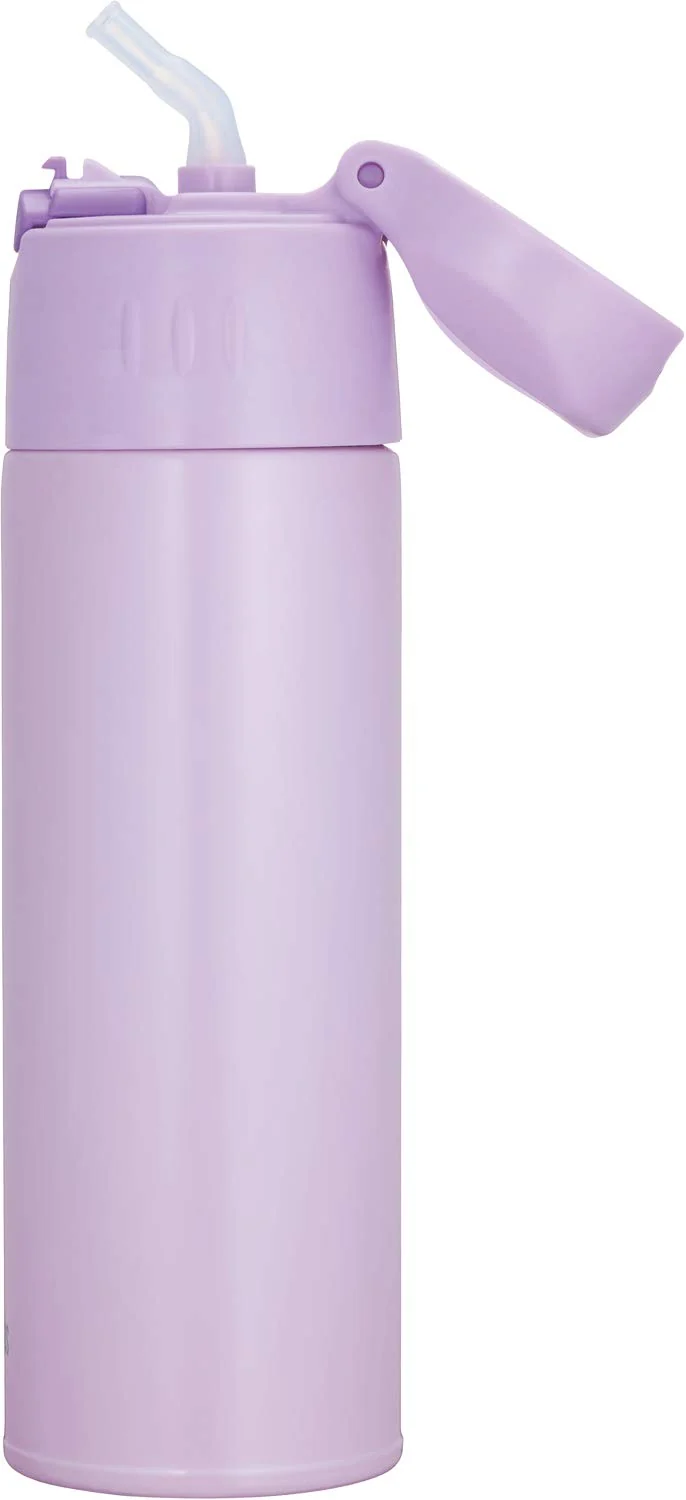 Thermos 550ml Light Purple Vacuum Insulated Straw Bottle FHL-551 LPL