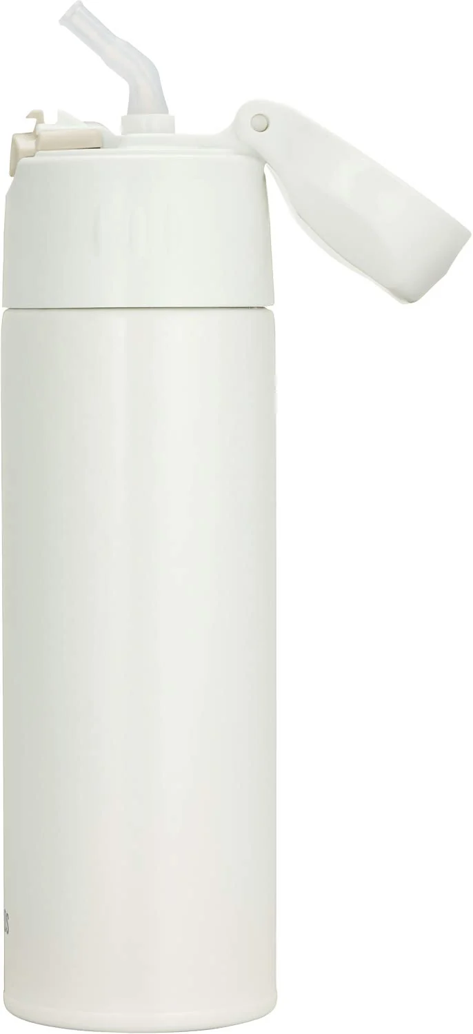 Thermos FHL-551 CRW 550ml Vacuum Insulated Straw Bottle in Cream White