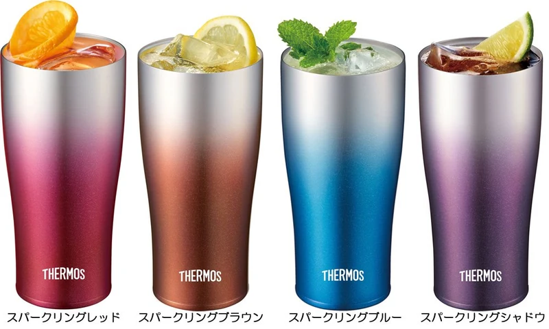 Thermos 420Ml Vacuum Insulated Sparkling Red Tumbler JDE-420C SP-R