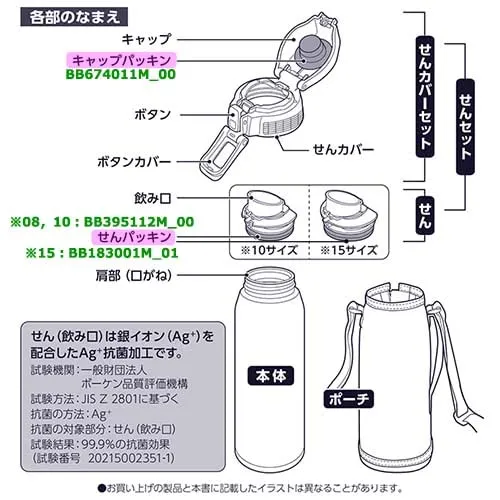 Zojirushi Stainless Steel Mug Bottle with Water Stopper Packing - N Post Delivery