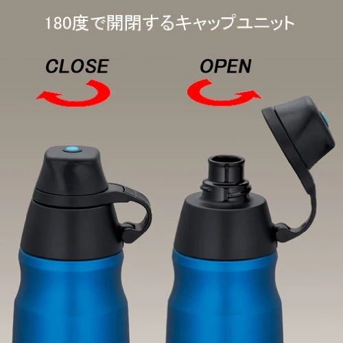 Thermos 0.8L Blue Vacuum Insulated Sports Bottle Ffd-800F