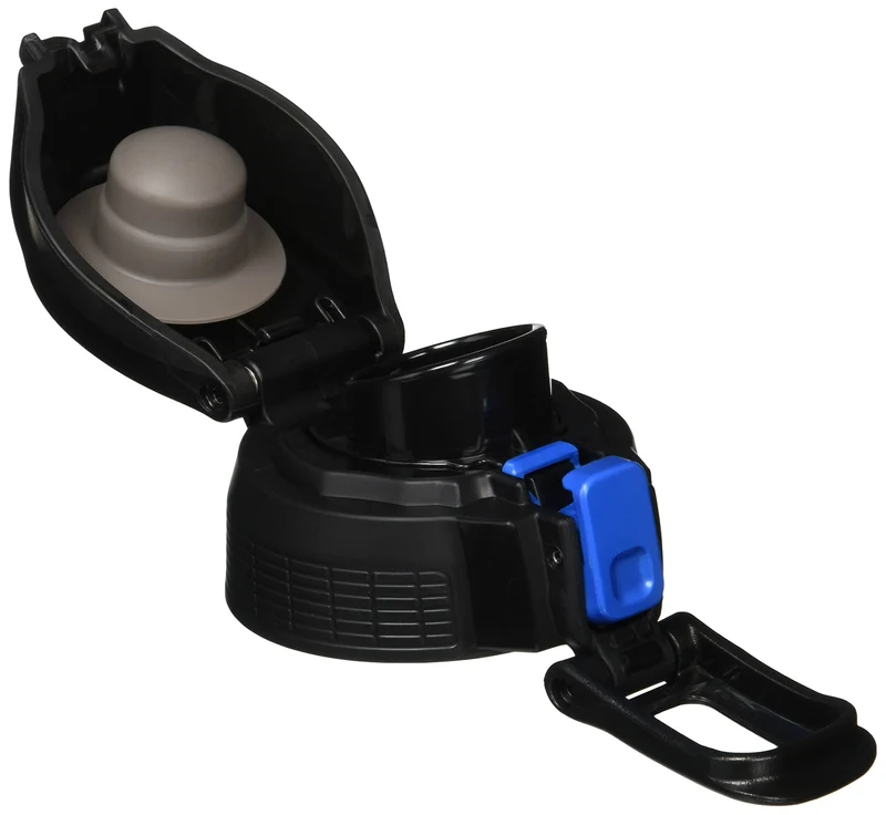 Zojirushi Blue Stripe Sports Water Bottle with Cool Bottle Stopper Set