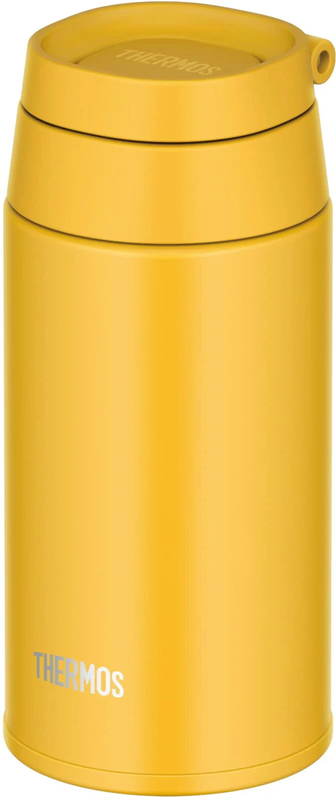 Thermos 380ml Yellow Portable Vacuum Insulated Water Bottle with Carry Loop
