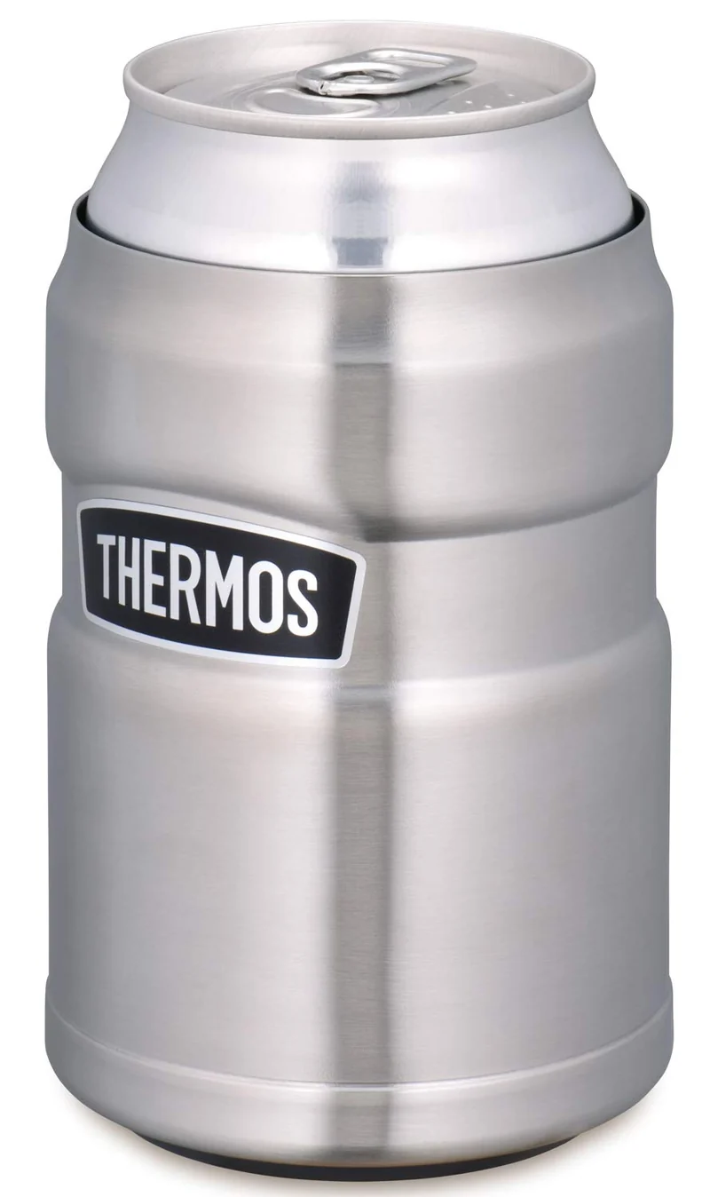 Thermos Outdoor Series Stainless Steel 2-Way Cool Can Holder Rod-002 For 350ml Cans