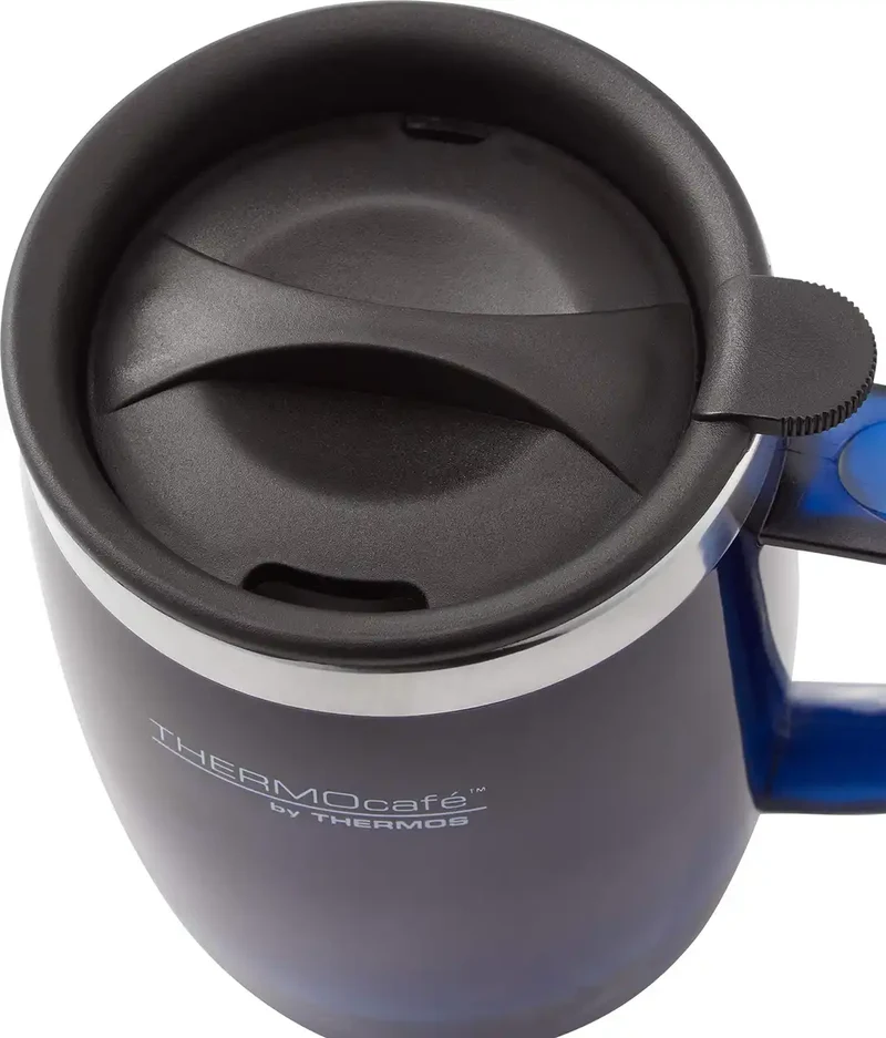 Thermos Thermocafe 450ml Desk Mug in Translucent Midnight Blue