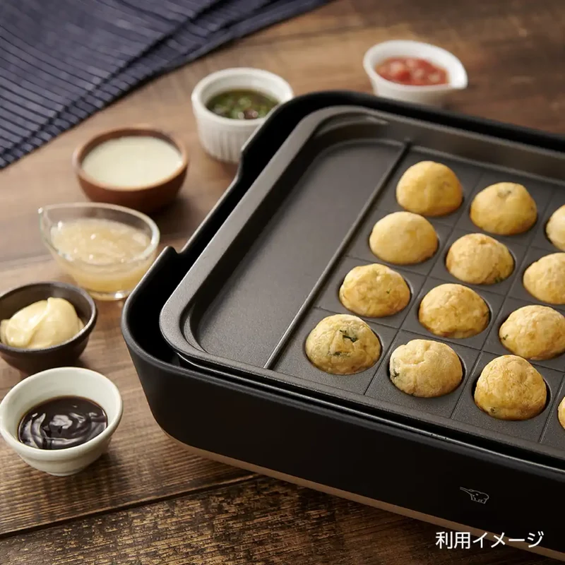 Zojirushi Stan Series Hot Plates with Divided Takoyaki Plate Model EA-YF01-J