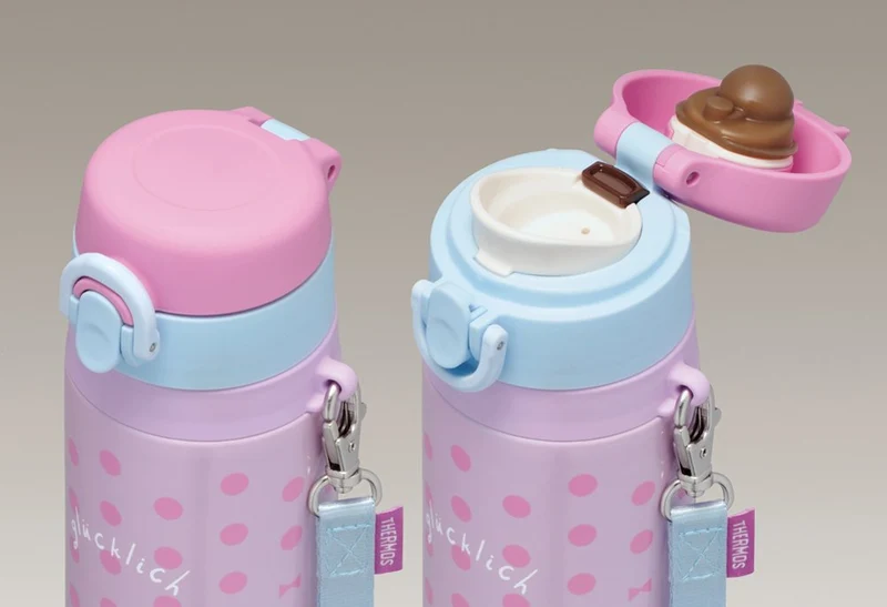 Thermos 550Ml Vacuum Insulated Portable Water Bottle in Purple Blue
