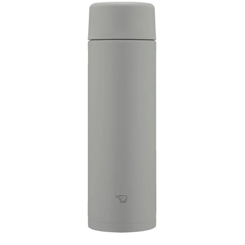 Zojirushi 480ml Stainless Steel Water Bottle with Integrated Cap - Medium Gray SM-ZB48-HM