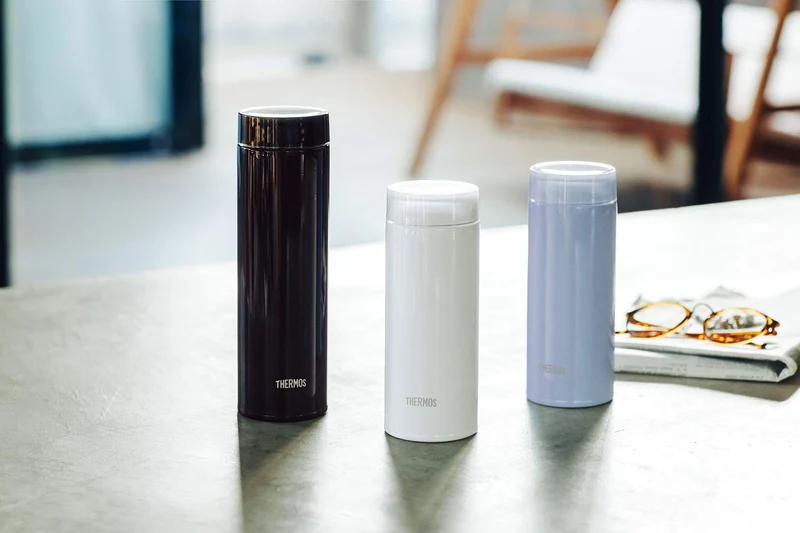 Thermos 480ml Vacuum Insulated Portable Water Bottle in Clear Black