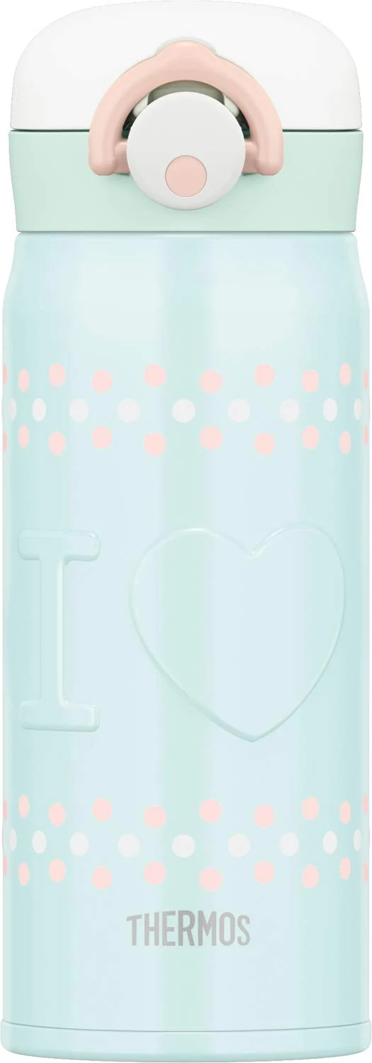Thermos 400ml Vacuum Insulated Blue Water Bottle Portable Mug