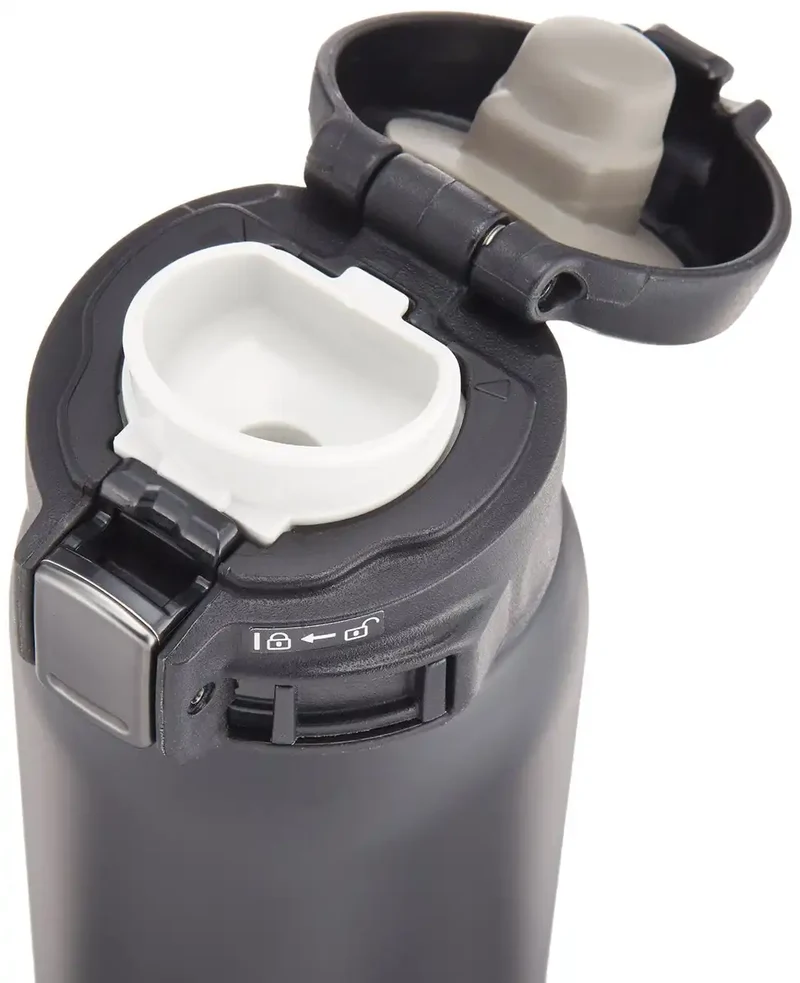 Zojirushi Lightweight Stainless Steel Water Bottle 600ml Sleek Black SM-SA60-BA