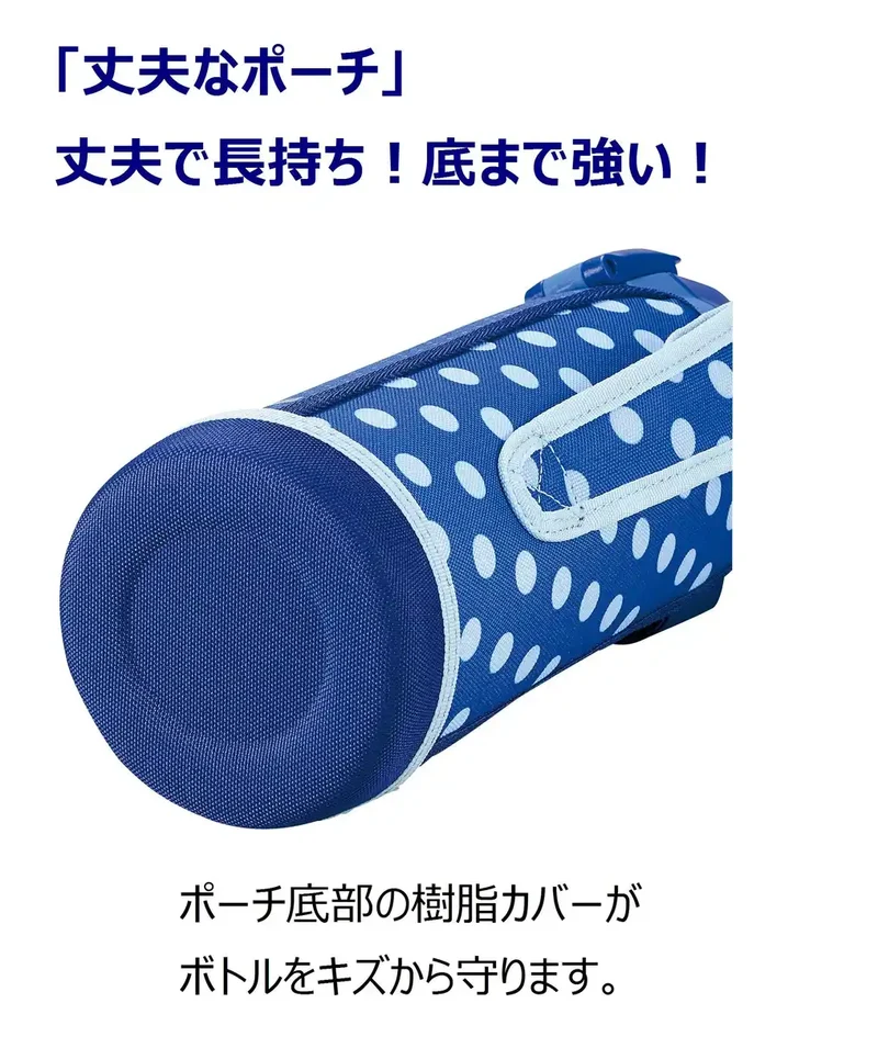 Zojirushi Cool Sports Direct Drinking Water Bottle 1.0L Blue Dot Sd-Fa10-Az