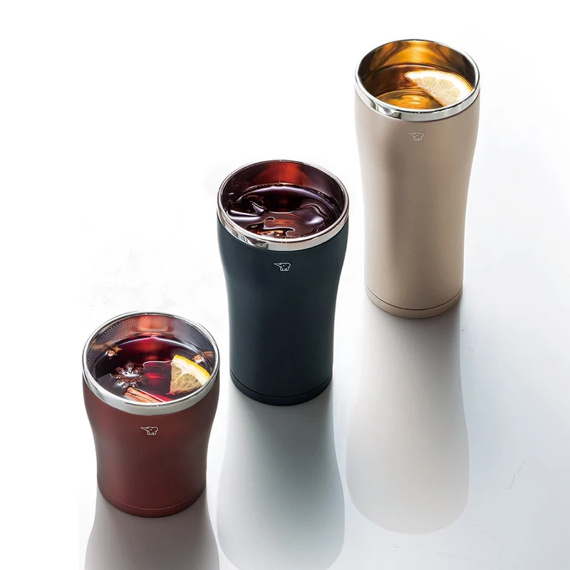 Zojirushi 450ml Gold Stainless Steel Vacuum Flask Tumbler SX-DC45-NA
