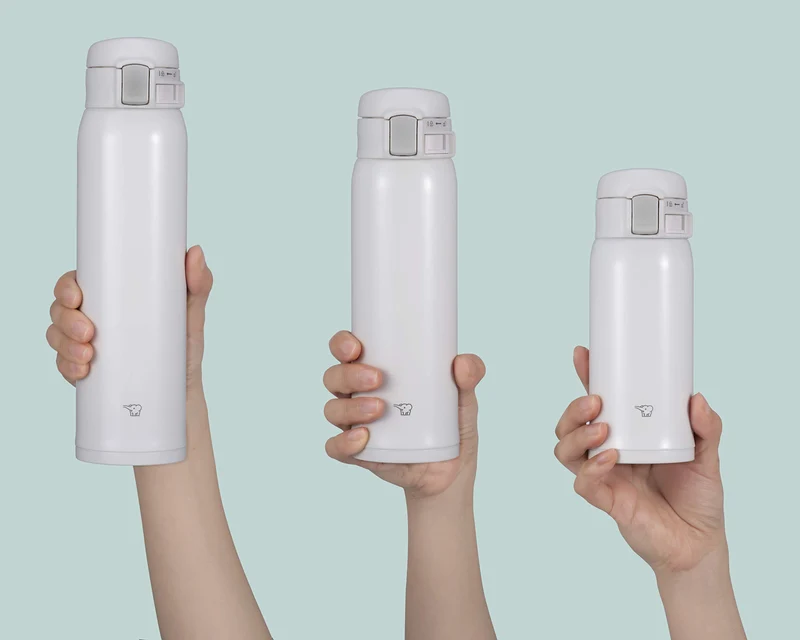 Zojirushi White Stainless Steel 355ml Cup - Leakproof and Portable