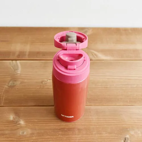 Tiger Lightweight Stainless Steel 350ml Sahara Mug Water Bottle Opera Pink