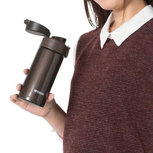 Tiger Sahara Mug Vacuum Flask 360ml Lightweight Stainless Steel Mini Water Bottle Dream Gravity Black MKR-W35NK