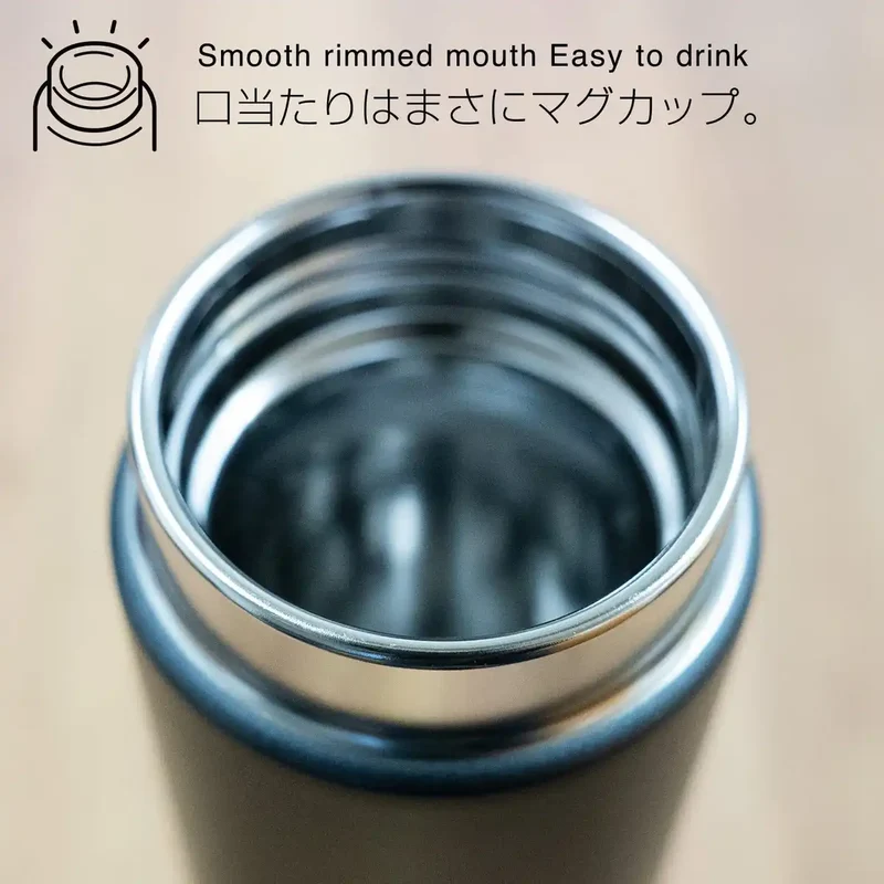 Tiger 350ml Stainless Steel Vacuum Flask Insulated Water Bottle Frosted White