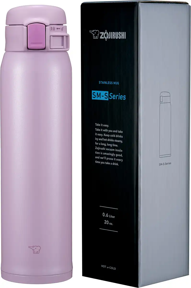 Zojirushi 20-Ounce Stainless Steel Mug in Purple Sm-Sr60Evp Model