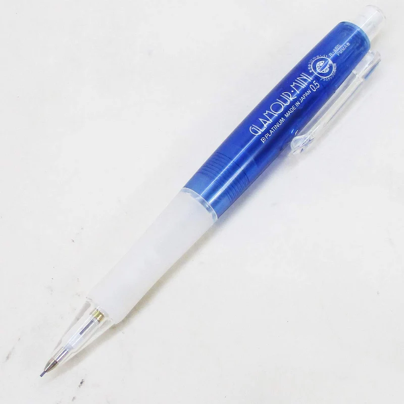 Platinum Fountain Pen #59 Clear Blue 0.5mm Mechanical Pencil 10 Set