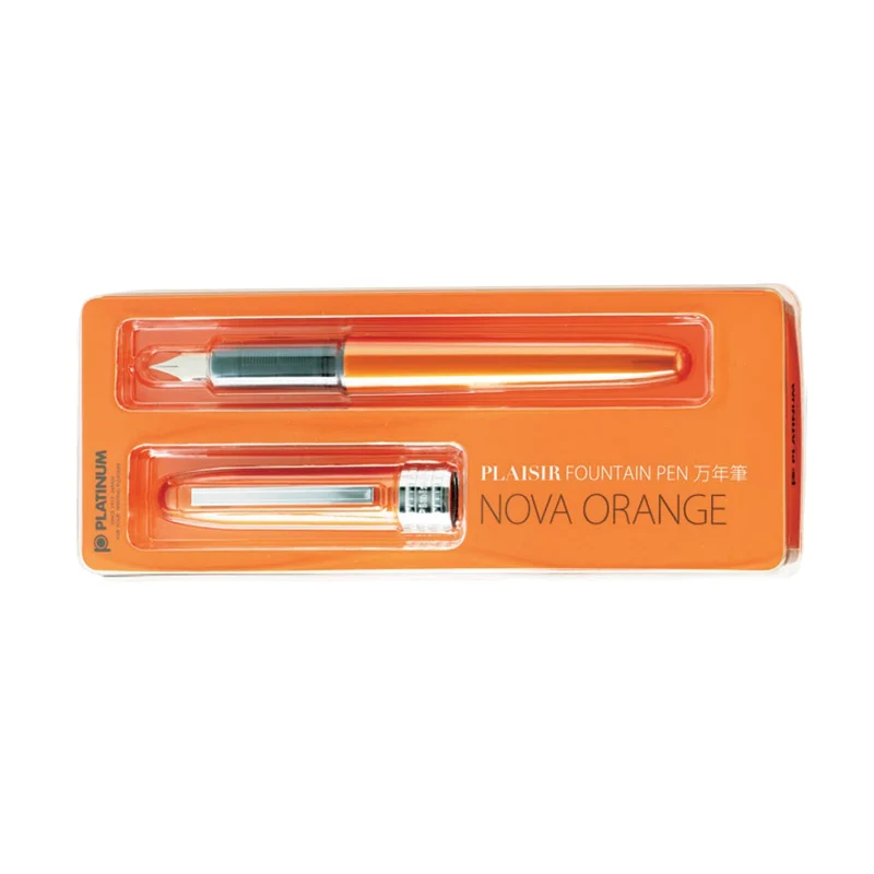 Platinum Plaisir Pgb-1000#25 Fountain Pen in Nova Orange