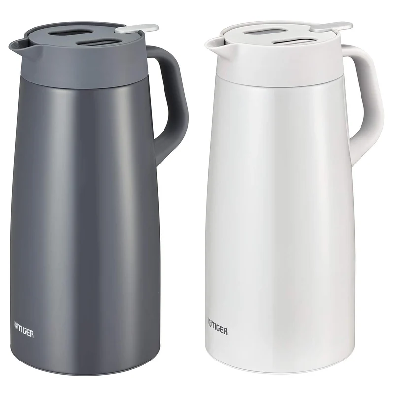 Tiger Large Capacity 2.0L White Thermal Insulated Vacuum Flask Pwo-A200W