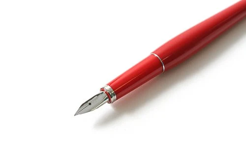 Platinum Fountain Pen Fine Shaft in Sky Red - PAF5000