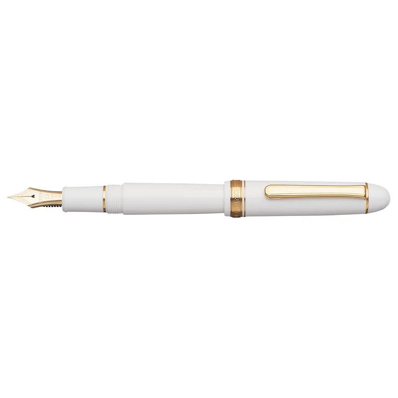 Platinum Fountain Pen #3776 Century Medium Point Chenonceau White Size 139.5x15.4mm 20.5g