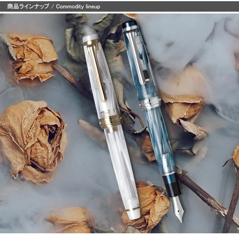Sailor Fountain Pen Veilio Pearl White 21K Bold GT 11-5045-610