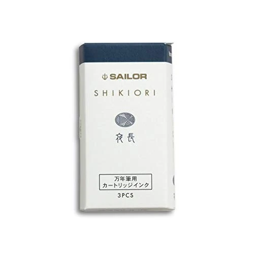 Sailor Fountain Pen Shikiori Ink Cartridge - 3 Pieces Yonaga Edition
