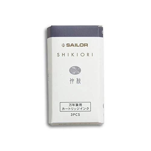 Sailor Fountain Pen Shikiori Cartridge Ink 3 Pieces - Chushu Edition