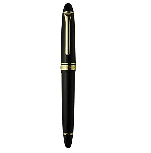 Sailor Fountain Pen Profit - Medium Fine Black with Light Gold Trim 11-1038-320