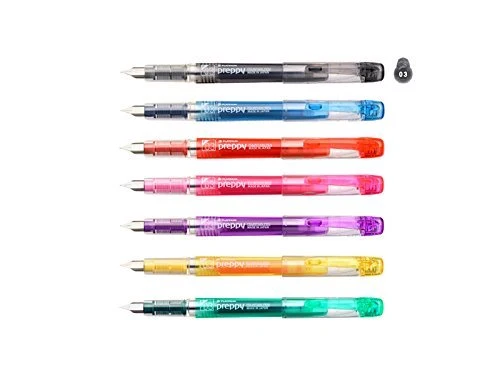 Platinum Preppy Fountain Pen Set 7 Colors Fine Point - Platinum Brand