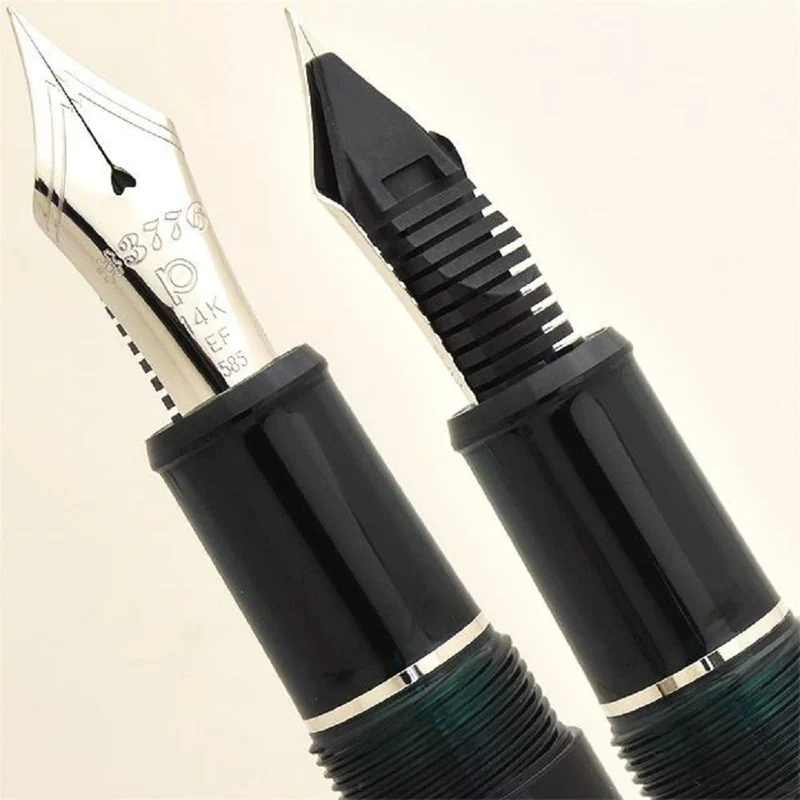 Platinum 3776 Century Fountain Pen Medium Point Rhodium Finish Laurel Green with Love Sticker