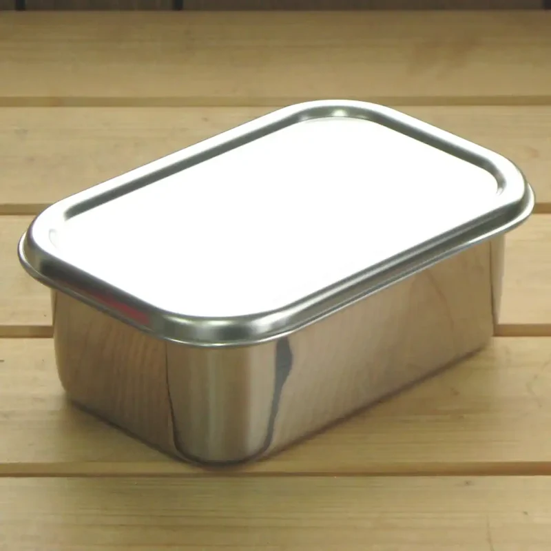 Nagao Tsubamesanjo Deep Type Bat Set 17.9Cm Lid Square Storage Japan 18-8 Stainless Steel No.1