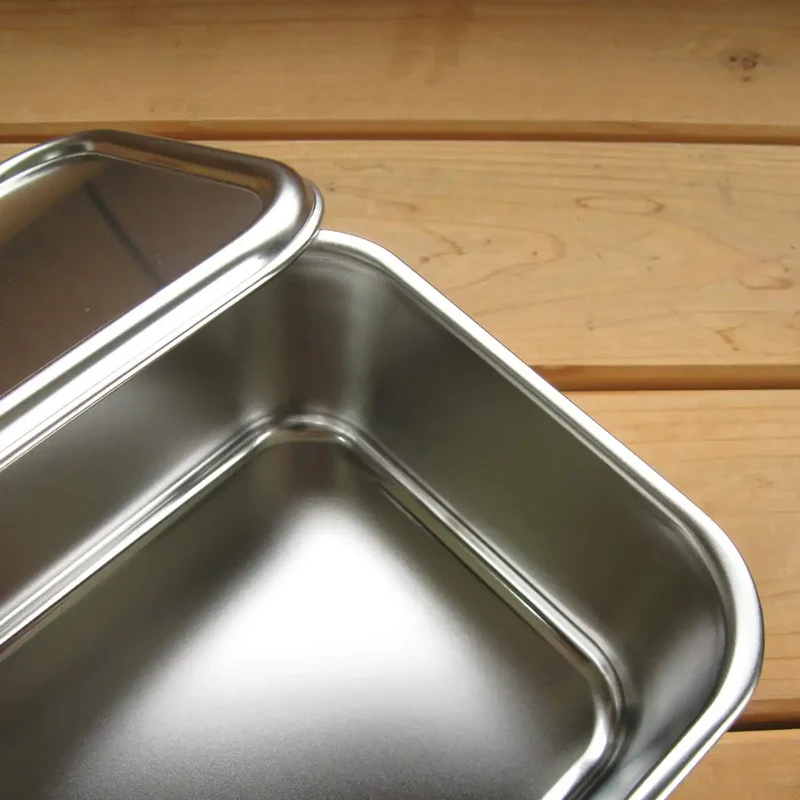 Nagao Tsubamesanjo Deep Type Bat Set 17.9Cm Lid Square Storage Japan 18-8 Stainless Steel No.1