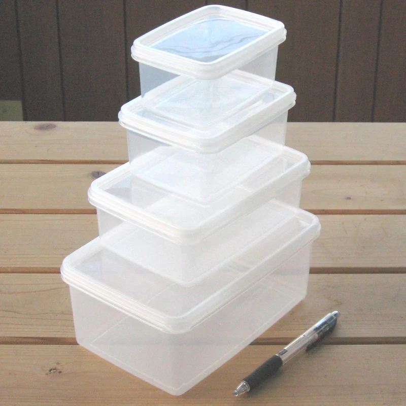 Nagao Square Polypropylene Storage Container 340Ml Set Of 2 S-12