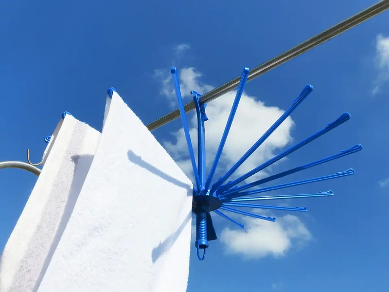 Towa Industry Laundry Clothesline Hanger Blue Japan Φ78X49.5Cm Bc Parasol Catch Type