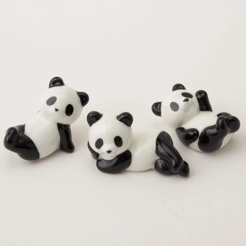 Sun Art Cute Panda Everyday Panda Chopstick Rest Set Of 3 Japan San2021